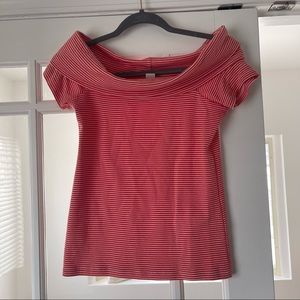 J.Crew striped OTS top